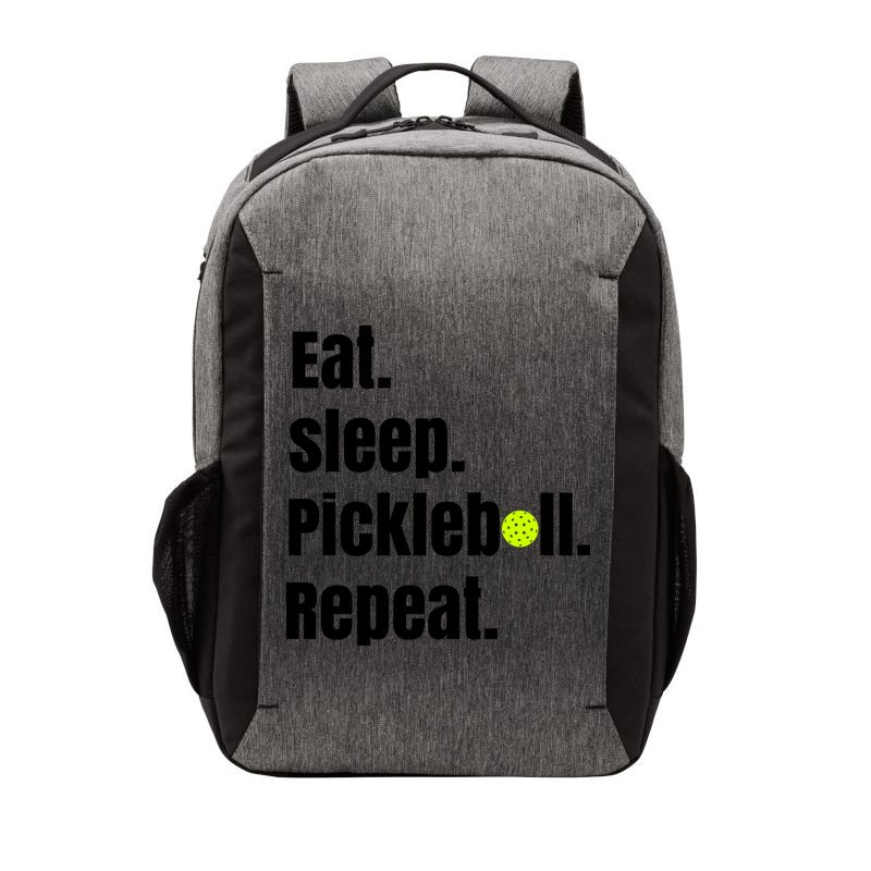 Eat Sleep Pickleball Repeat Funny Pickleball Quote Pickleball Text Vector Backpack