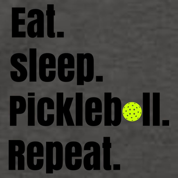 Eat Sleep Pickleball Repeat Funny Pickleball Quote Pickleball Text Vector Backpack