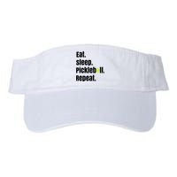 Eat Sleep Pickleball Repeat Funny Pickleball Quote Pickleball Text Visor