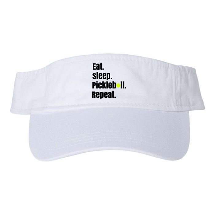 Eat Sleep Pickleball Repeat Funny Pickleball Quote Pickleball Text Visor