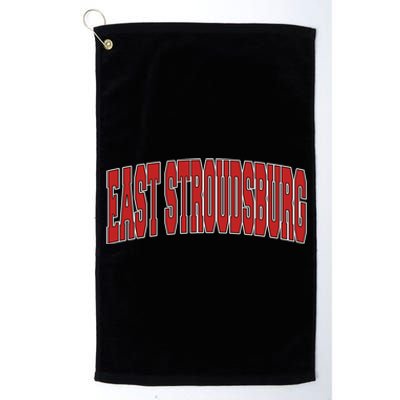 East Stroudsburg Pa Pennsylvania Varsity Style Usa Vintage Cool Gift Platinum Collection Golf Towel