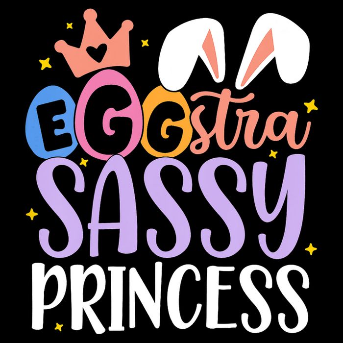 Eggstra Sassy Princess Happy Easter Cute Flexfit Unipanel Trucker Cap