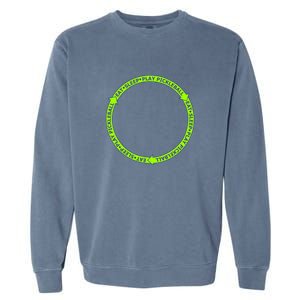 Eat Sleep Pickleball Circle Neon | Fun Pickleball Garment-Dyed Sweatshirt