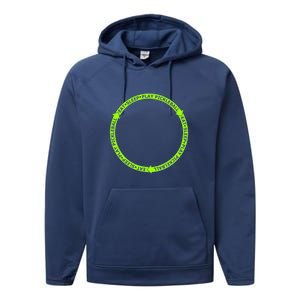 Eat Sleep Pickleball Circle Neon | Fun Pickleball Performance Fleece Hoodie