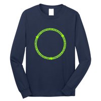 Eat Sleep Pickleball Circle Neon | Fun Pickleball Long Sleeve Shirt