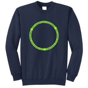 Eat Sleep Pickleball Circle Neon | Fun Pickleball Sweatshirt