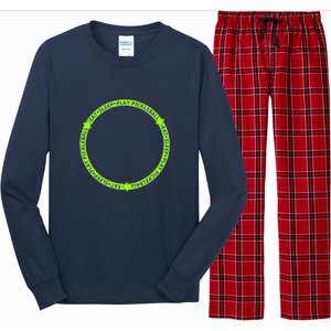 Eat Sleep Pickleball Circle Neon | Fun Pickleball Long Sleeve Pajama Set