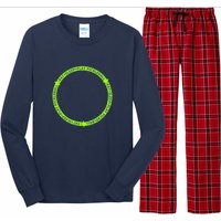 Eat Sleep Pickleball Circle Neon | Fun Pickleball Long Sleeve Pajama Set