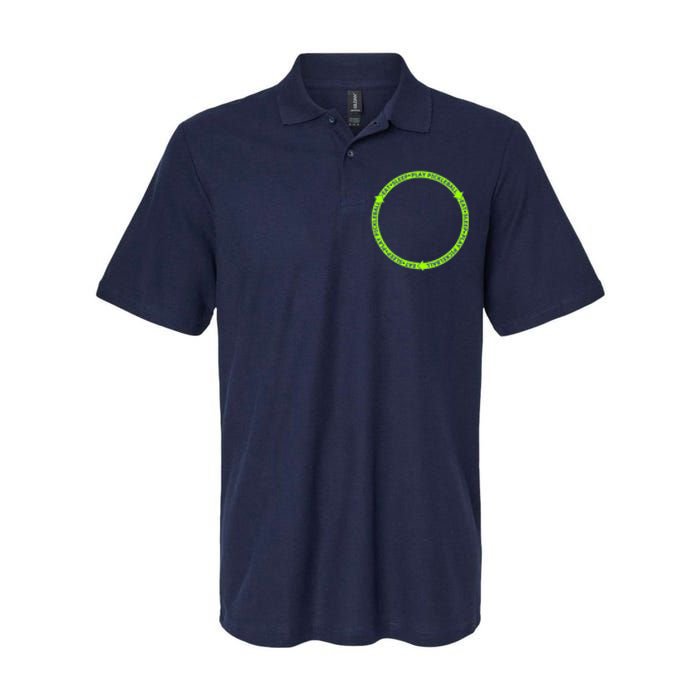 Eat Sleep Pickleball Circle Neon | Fun Pickleball Softstyle Adult Sport Polo