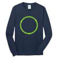 Eat Sleep Pickleball Circle Neon | Fun Pickleball Tall Long Sleeve T-Shirt