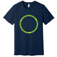 Eat Sleep Pickleball Circle Neon | Fun Pickleball Premium T-Shirt