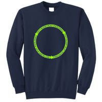 Eat Sleep Pickleball Circle Neon | Fun Pickleball Tall Sweatshirt