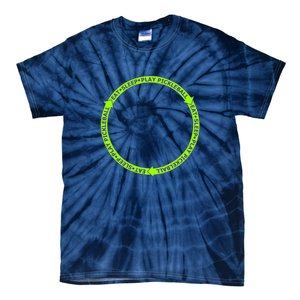 Eat Sleep Pickleball Circle Neon | Fun Pickleball Tie-Dye T-Shirt