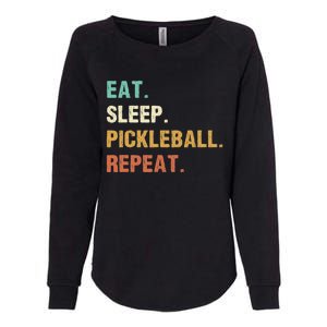 Eat Sleep Pickleball Repeat, Funny Pickleball Womens California Wash Sweatshirt