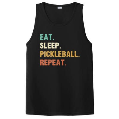 Eat Sleep Pickleball Repeat, Funny Pickleball PosiCharge Competitor Tank