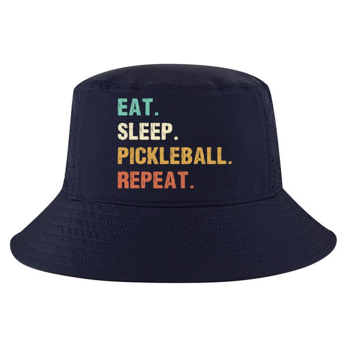 Eat Sleep Pickleball Repeat, Funny Pickleball Cool Comfort Performance Bucket Hat