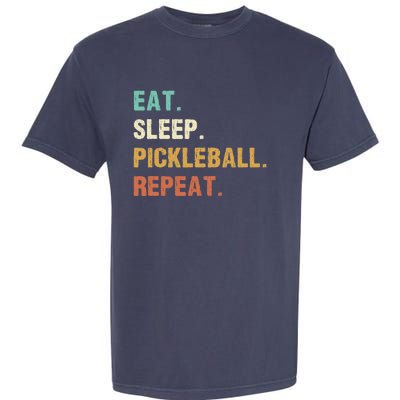 Eat Sleep Pickleball Repeat, Funny Pickleball Garment-Dyed Heavyweight T-Shirt