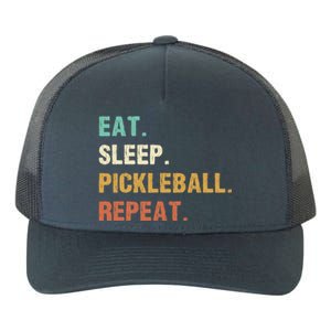 Eat Sleep Pickleball Repeat, Funny Pickleball Yupoong Adult 5-Panel Trucker Hat