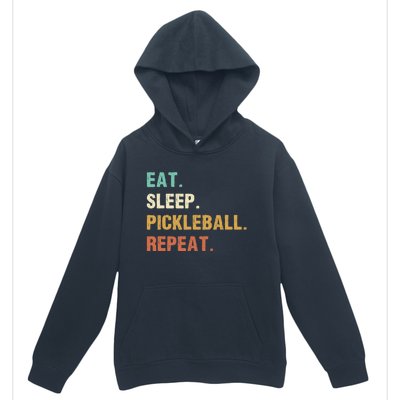 Eat Sleep Pickleball Repeat, Funny Pickleball Urban Pullover Hoodie