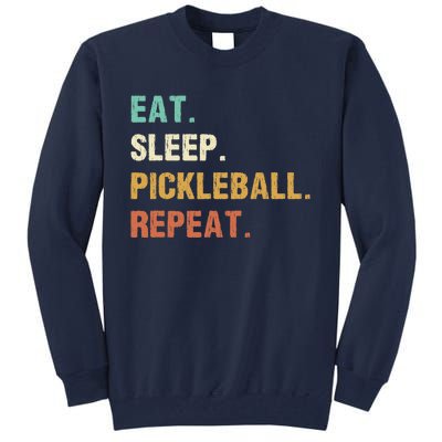 Eat Sleep Pickleball Repeat, Funny Pickleball Tall Sweatshirt