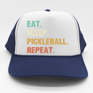 Eat Sleep Pickleball Repeat, Funny Pickleball Trucker Hat