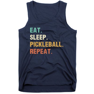 Eat Sleep Pickleball Repeat, Funny Pickleball Tank Top