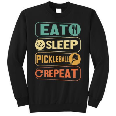 Eat Sleep Pickleball Repeat Funny Pickle Ball Game Sweatshirt