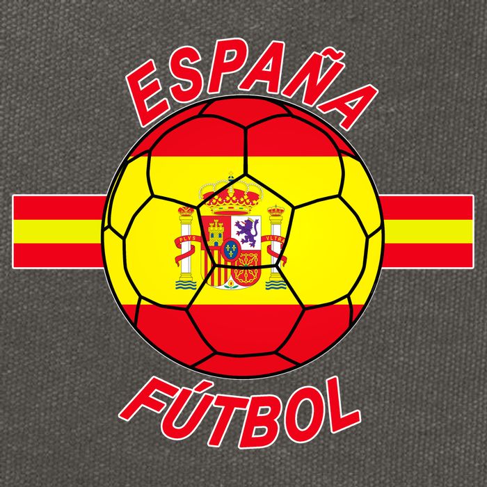 Espana Futbol Spain Soccer Logo Cotton Canvas Backpack