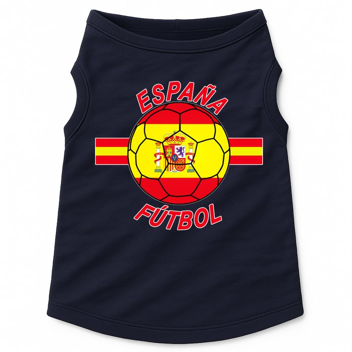 Espana Futbol Spain Soccer Logo Doggie Tank