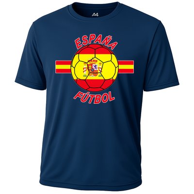 Espana Futbol Spain Soccer Logo Cooling Performance Crew T-Shirt