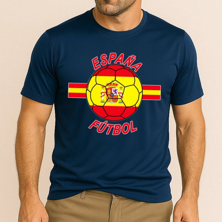 Espana Futbol Spain Soccer Logo Cooling Performance Crew T-Shirt