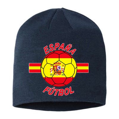 Espana Futbol Spain Soccer Logo Sustainable Beanie