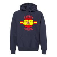 Espana Futbol Spain Soccer Logo Premium Hoodie