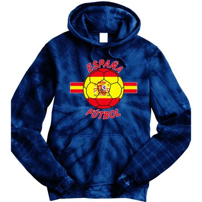 Espana Futbol Spain Soccer Logo Tie Dye Hoodie