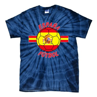 Espana Futbol Spain Soccer Logo Tie-Dye T-Shirt