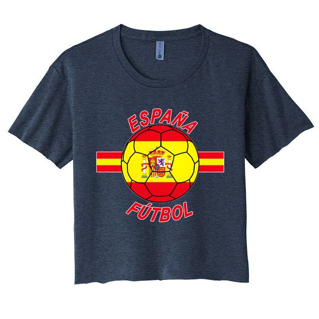 Espana Futbol Spain Soccer Logo Crop Top