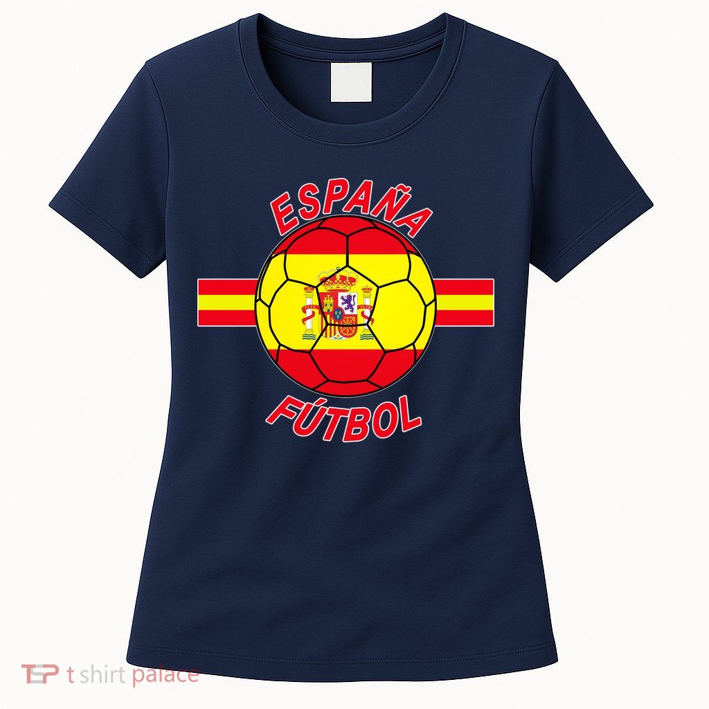 Espana Futbol Spain Soccer Logo Womens T-Shirt