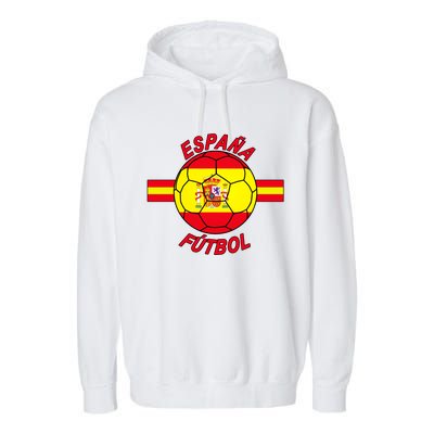 Espana Futbol Spain Soccer Logo Garment-Dyed Fleece Hoodie