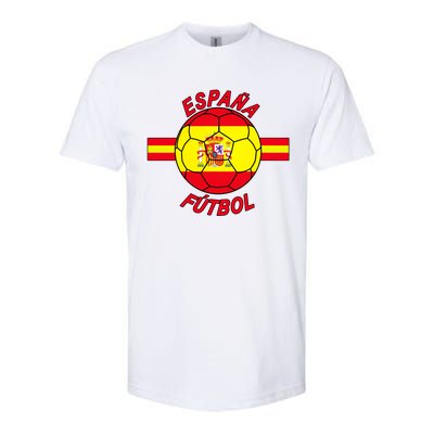 Espana Futbol Spain Soccer Logo Softstyle CVC T-Shirt