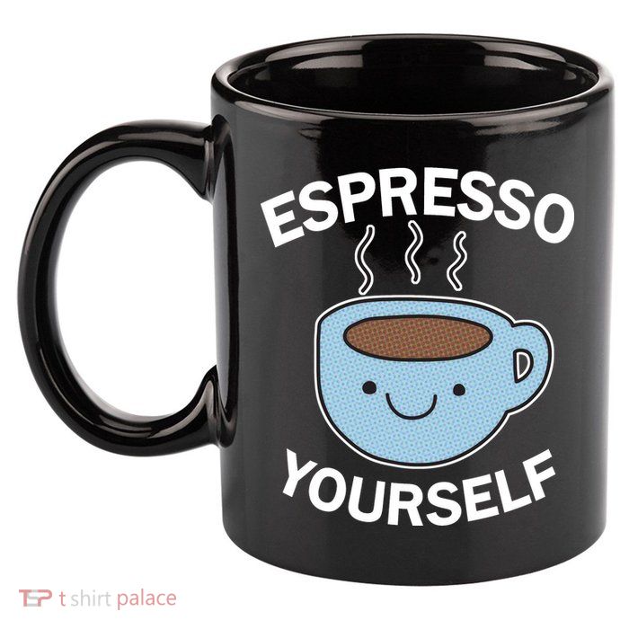 Espresso Yourself 11oz C Handle Ceramic Mug