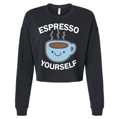 Espresso Yourself Cropped Pullover Crew