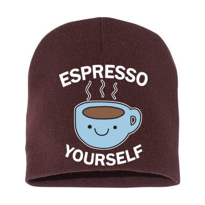 Espresso Yourself Short Acrylic Beanie