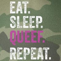 Eat Sleep Queef Repeat Queef Inappropriate Queefing Joke Legacy Tie Dye Trucker Hat