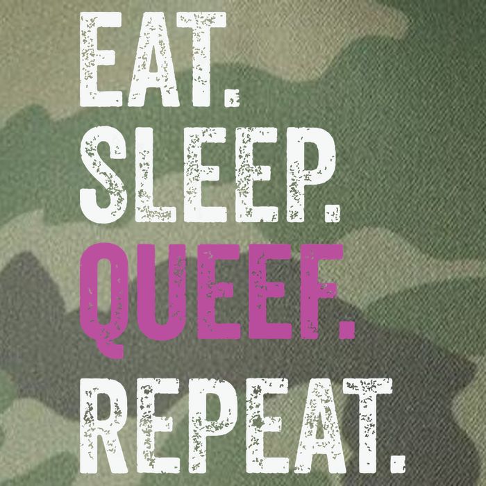Eat Sleep Queef Repeat Queef Inappropriate Queefing Joke Legacy Tie Dye Trucker Hat