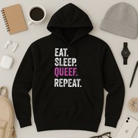 Eat Sleep Queef Repeat Queef Inappropriate Queefing Joke Hoodie