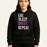 Eat Sleep Queef Repeat Queef Inappropriate Queefing Joke Hoodie
