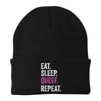 Eat Sleep Queef Repeat Queef Inappropriate Queefing Joke Beanie