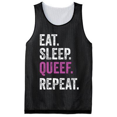Eat Sleep Queef Repeat Queef Inappropriate Queefing Joke Mesh Reversible Basketball Jersey Tank