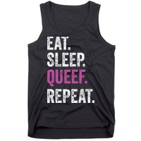 Eat Sleep Queef Repeat Queef Inappropriate Queefing Joke Tank Top