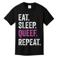Eat Sleep Queef Repeat Queef Inappropriate Queefing Joke Kids T-Shirt
